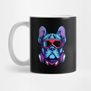 Synthwave French Bulldog Dog Lover Frenchie Mug